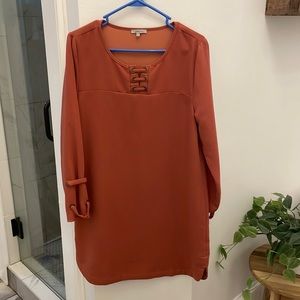 Jodifl auburn long sleeve dress size small